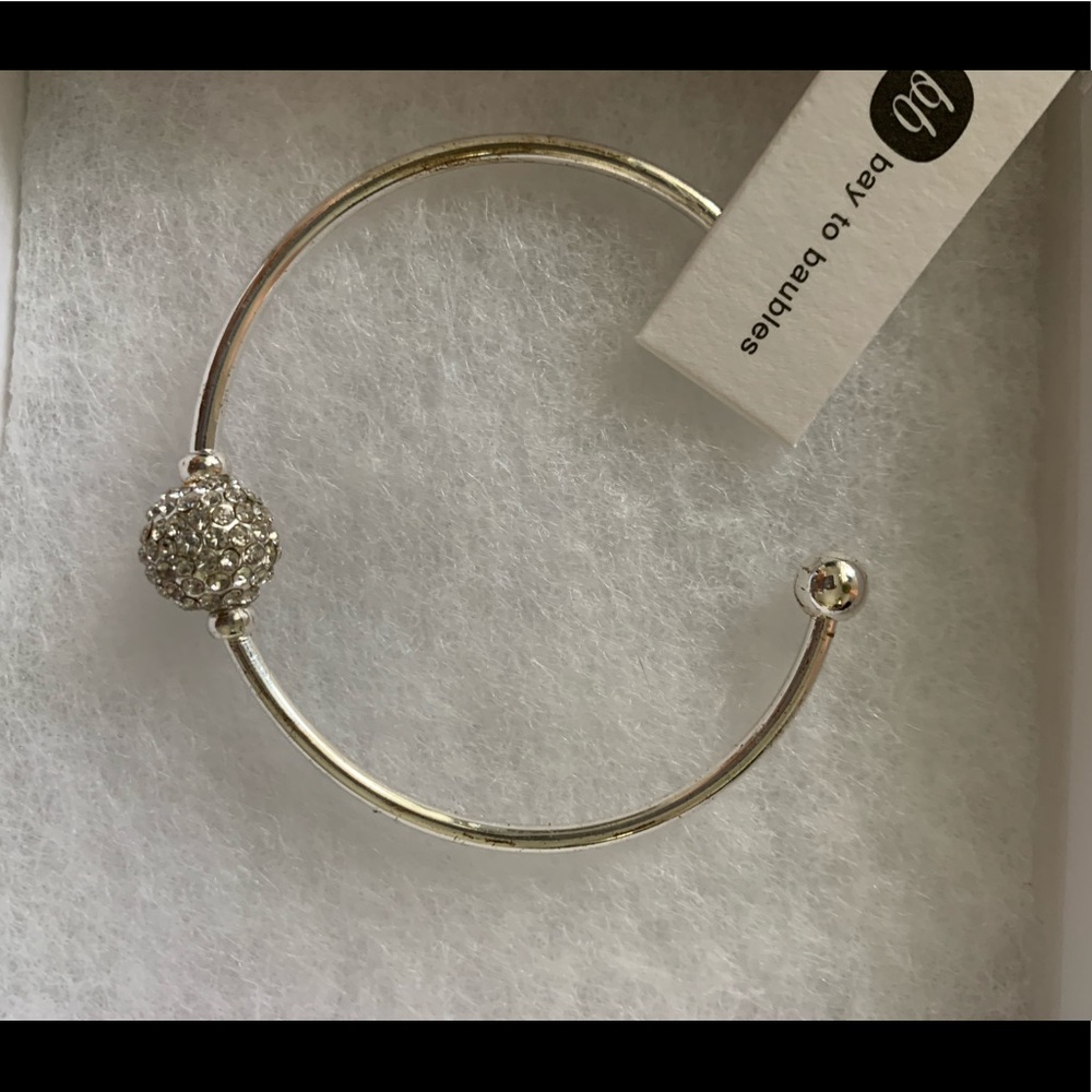 Silver Jeweled Bracelet